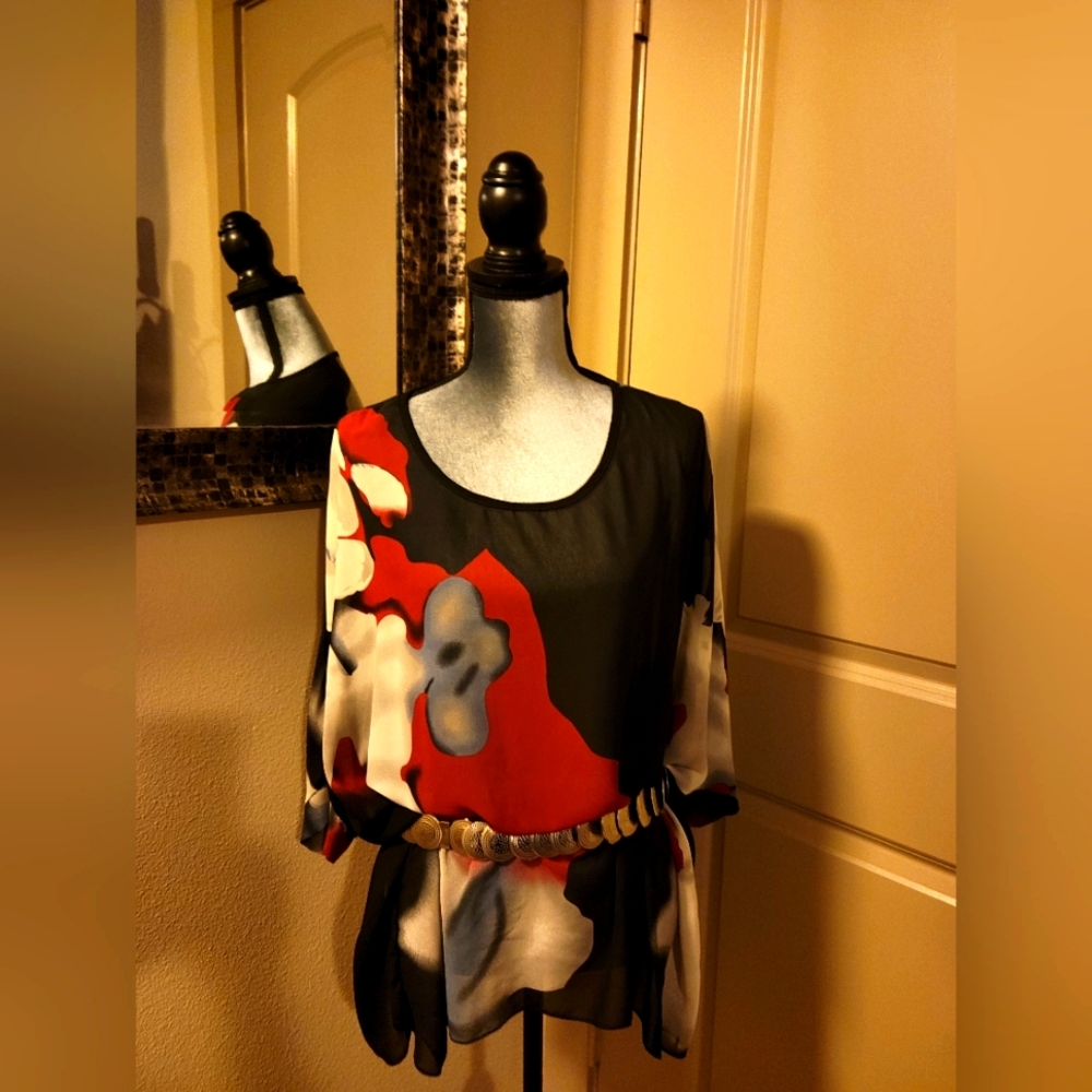 Ladies Batwing Boho Blouse